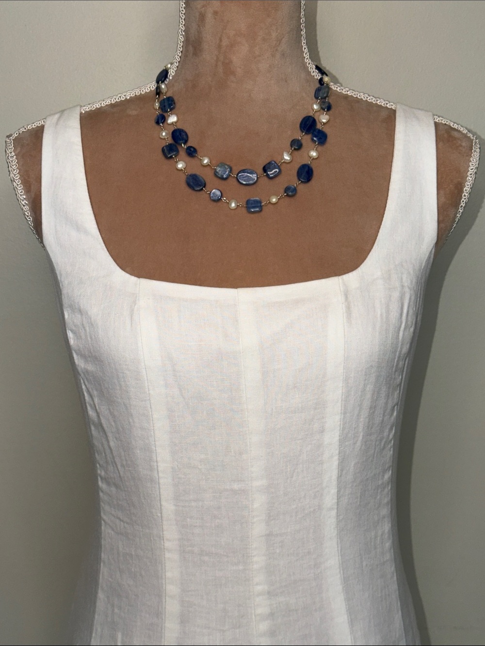 Lilly Pulitzer Calina Linen White Sleeveless Midi Dress Size 6 NWT - Picture 3 of 13